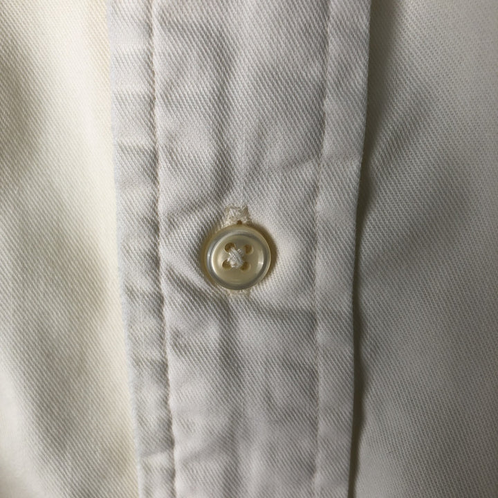 Ralph Lauren BLAKE long sleeve button down shirt, men's XL size cotton white type Vintage Second Hand