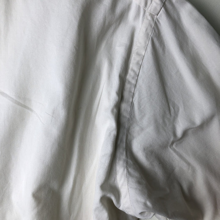 Ralph Lauren YARMOUTH long sleeve button down shirt, men's size L cotton white type Vintage Second Hand