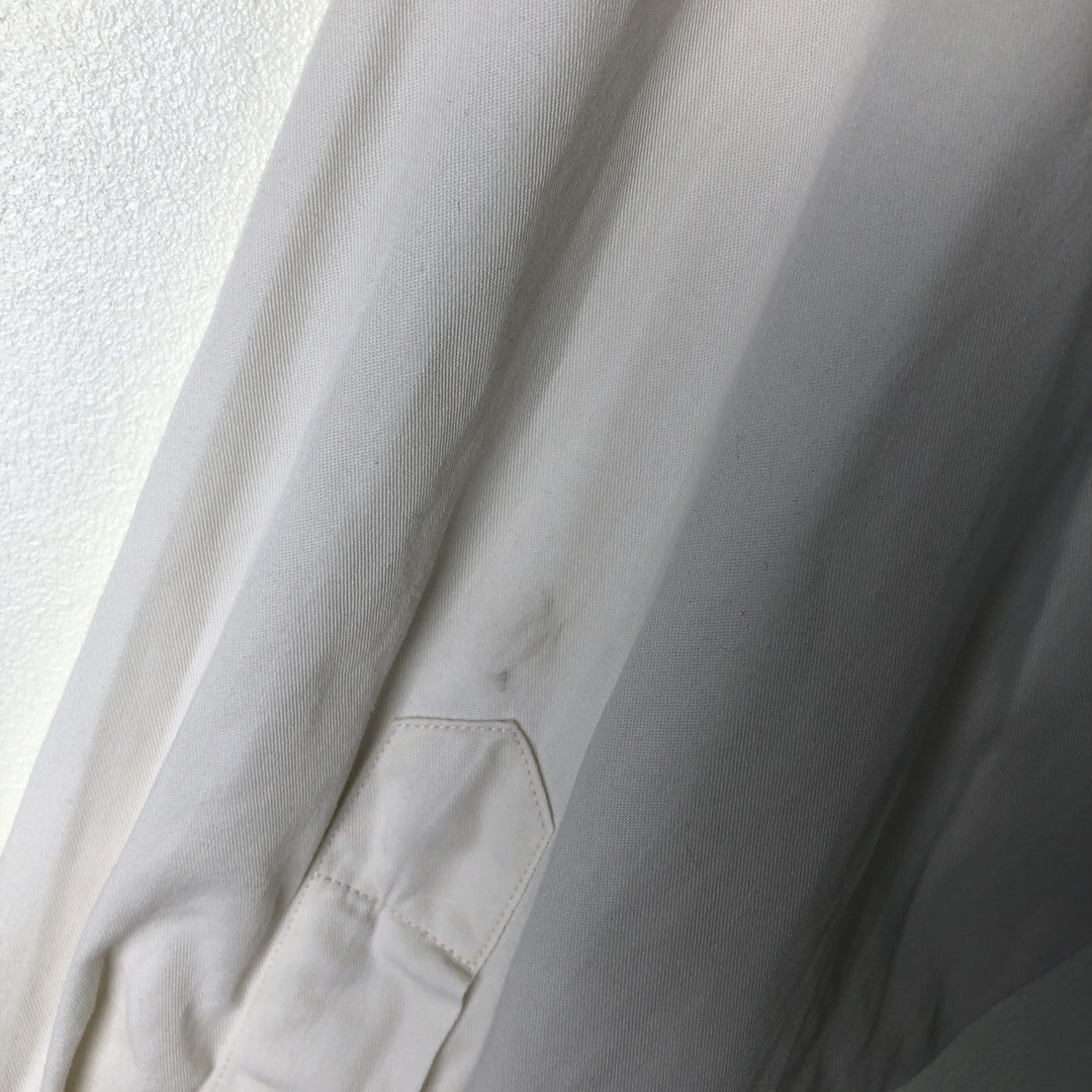 Ralph Lauren YARMOUTH long sleeve button down shirt, men's size L cotton white type Vintage Second Hand