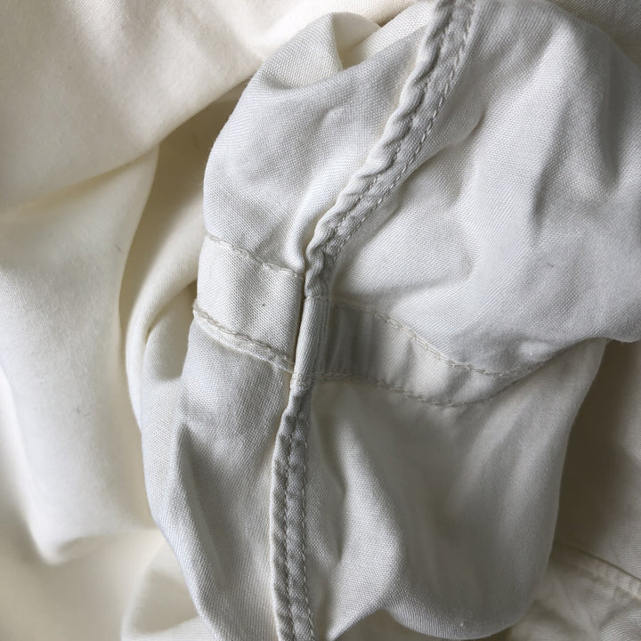 Ralph Lauren YARMOUTH long sleeve button down shirt, men's size L cotton white type Vintage Second Hand