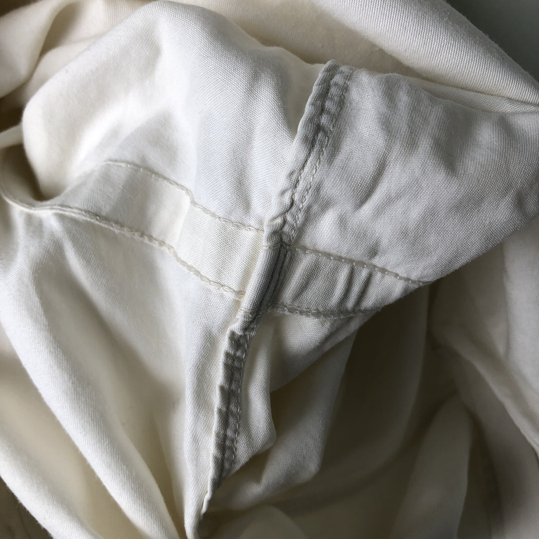 Ralph Lauren YARMOUTH long sleeve button down shirt, men's size L cotton white type Vintage Second Hand