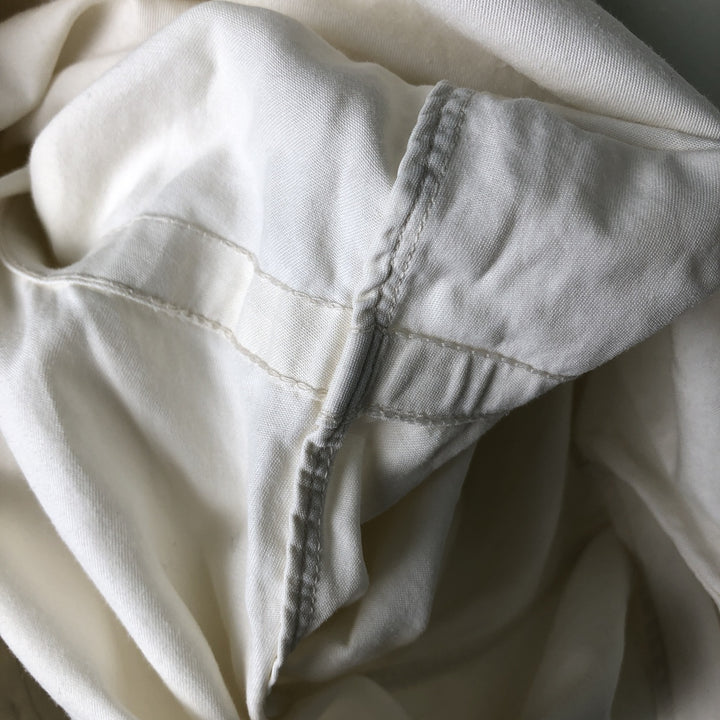 Ralph Lauren YARMOUTH long sleeve button down shirt, men's size L cotton white type Vintage Second Hand