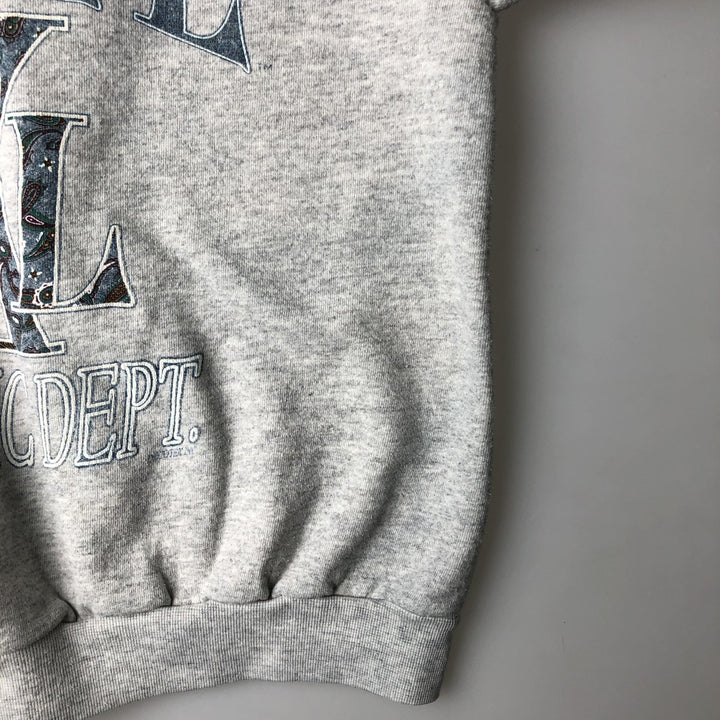 Vintage 90'S Tultex college sweatshirt, made in the USA, men's size XL cotton white type Vintage Second Hand