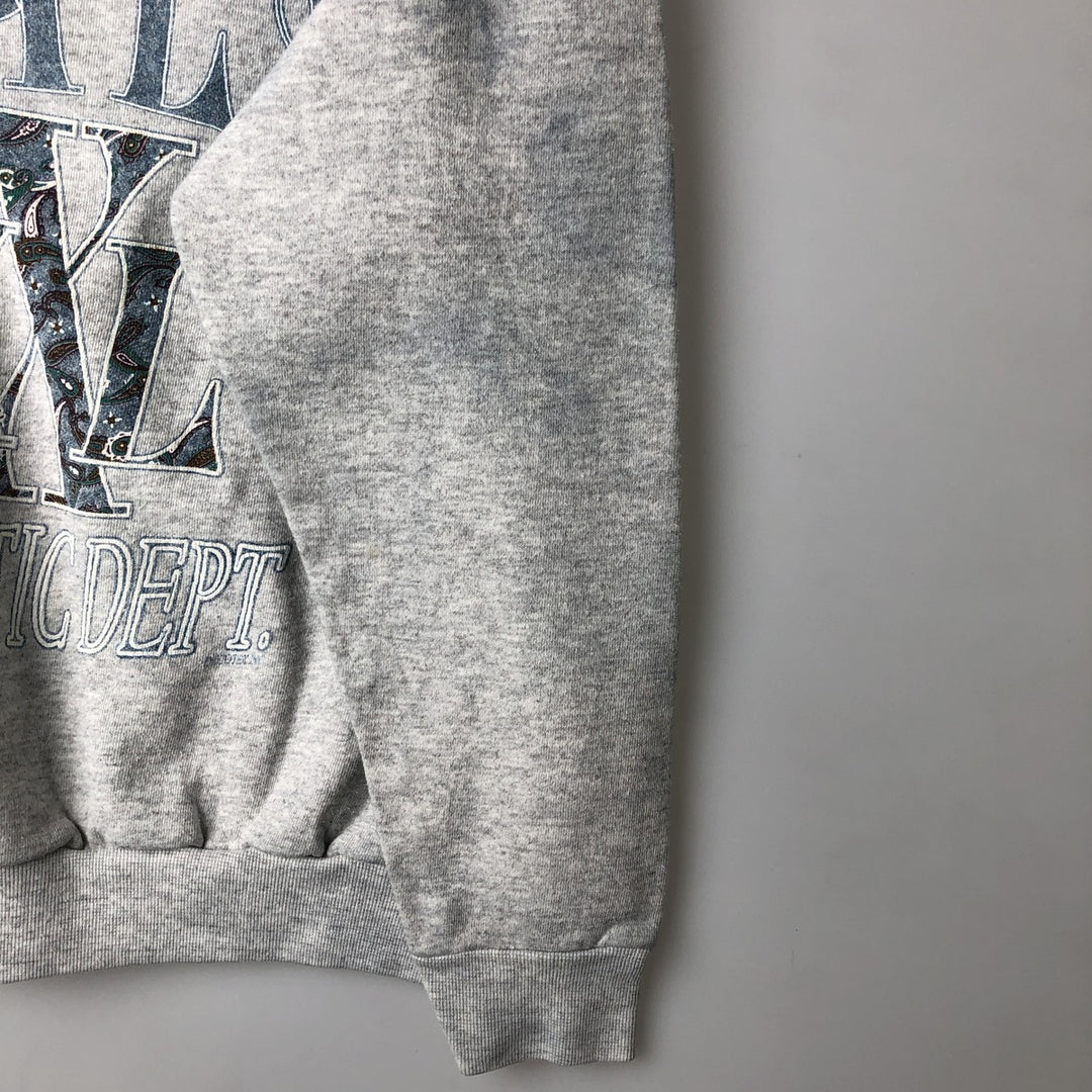 Vintage 90'S Tultex college sweatshirt, made in the USA, men's size XL cotton white type Vintage Second Hand
