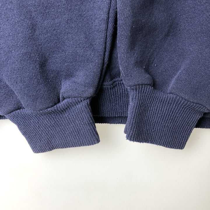Vintage 90'S Hanes Heavyweight College Sweatshirt, Made in USA, Men's Size L cotton navy blue type Vintage Second Hand