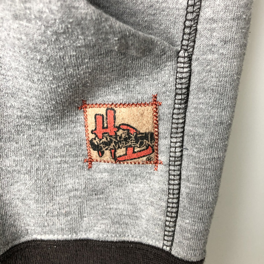 Harley-Davidson Men's Full-Zip Hoodie (XL) cotton gray type Vintage Second Hand