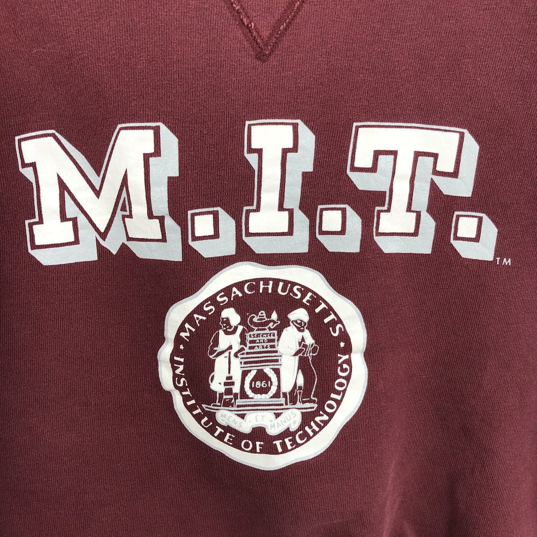 90'S Champion College Sweatshirt, Made in USA, Men's Size L, Vintage cotton red type reddish brown Vintage Second Hand