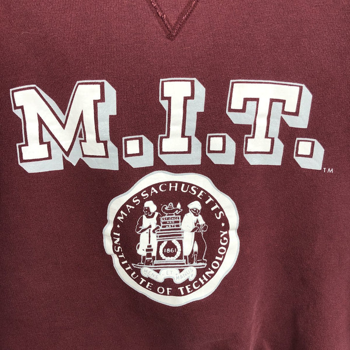 90'S Champion College Sweatshirt, Made in USA, Men's Size L, Vintage cotton red type reddish brown Vintage Second Hand