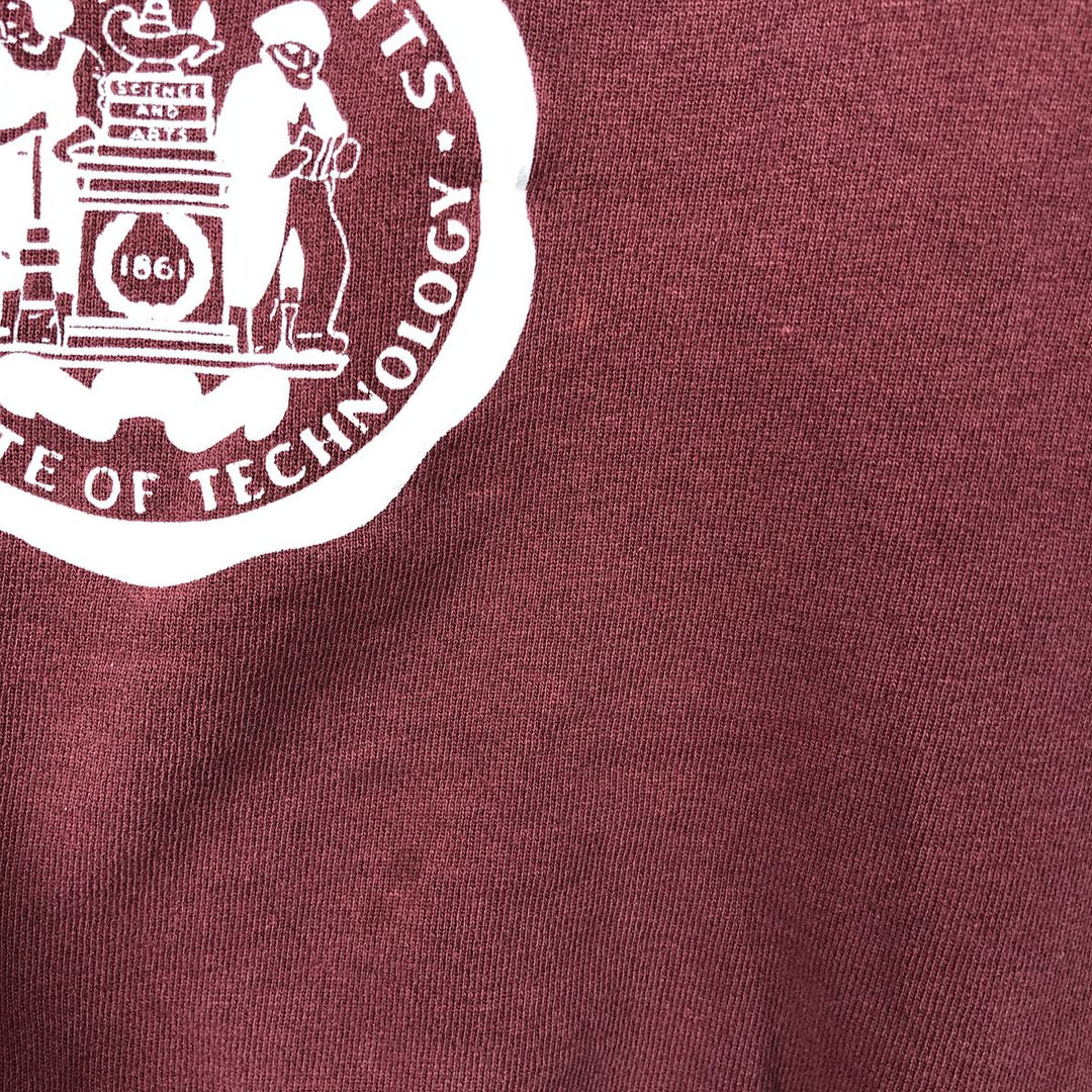 90'S Champion College Sweatshirt, Made in USA, Men's Size L, Vintage cotton red type reddish brown Vintage Second Hand
