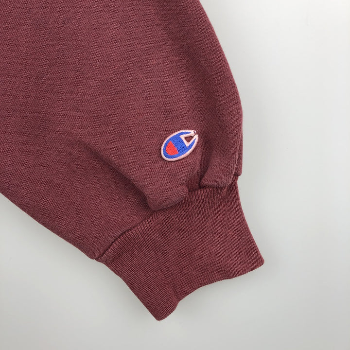 90'S Champion College Sweatshirt, Made in USA, Men's Size L, Vintage cotton red type reddish brown Vintage Second Hand