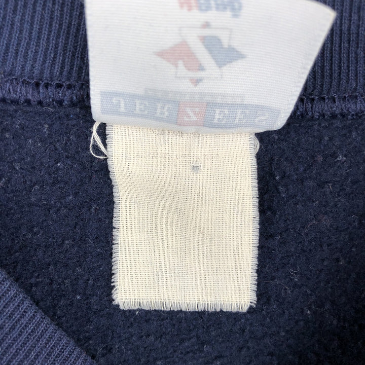Vintage 90'S Jerzees ACTIVEWEAR printed sweatshirt, men's size XL unclear navy blue type Vintage Second Hand