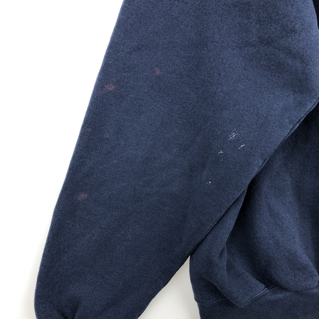 Fruit of the Loom printed sweatshirt, made in the USA, men's size XL cotton navy blue type Vintage Second Hand