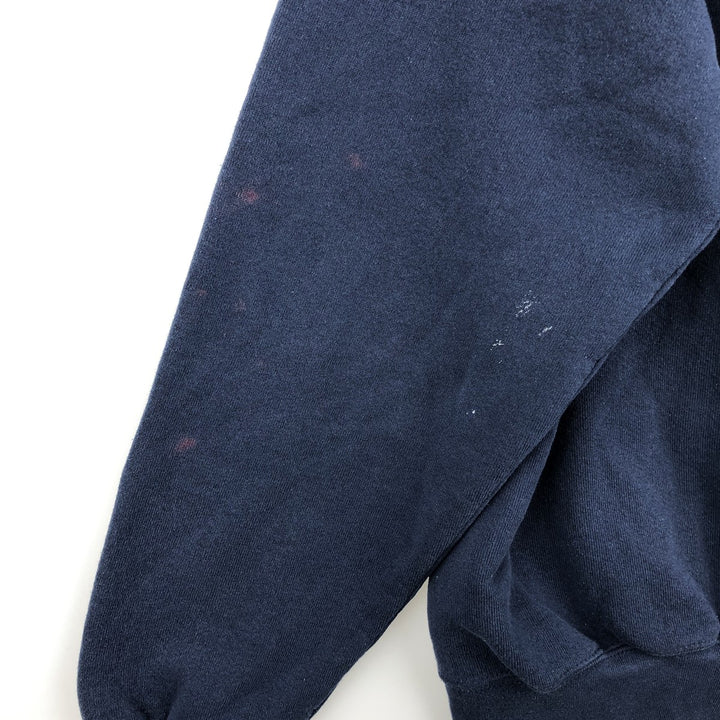 Fruit of the Loom printed sweatshirt, made in the USA, men's size XL cotton navy blue type Vintage Second Hand