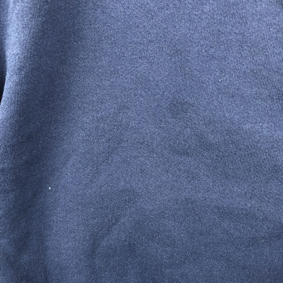 Fruit of the Loom printed sweatshirt, made in the USA, men's size XL cotton navy blue type Vintage Second Hand