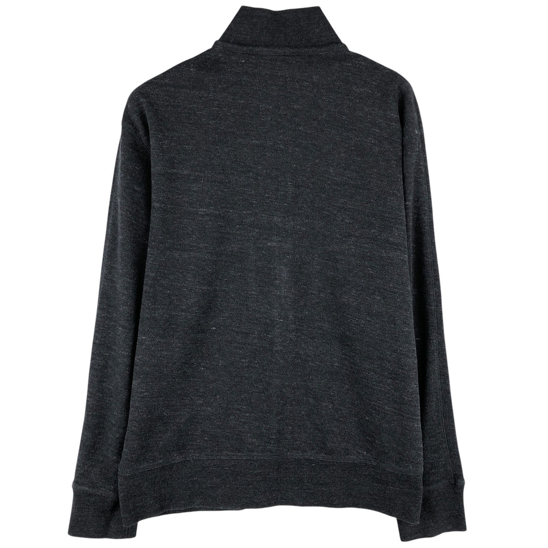 Ralph Lauren POLO RALPH LAUREN PERFORMANCE full-zip sweatshirt, men's size L cotton Charcoal Vintage Second Hand