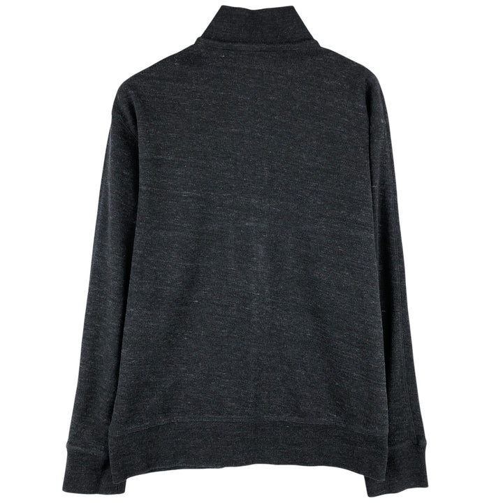 Ralph Lauren POLO RALPH LAUREN PERFORMANCE full-zip sweatshirt, men's size L cotton Charcoal Vintage Second Hand