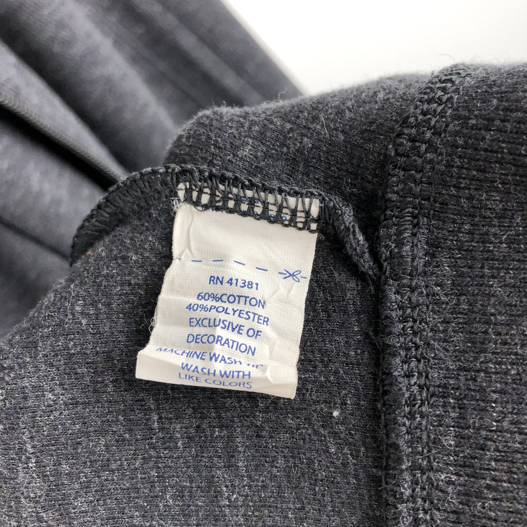 Ralph Lauren POLO RALPH LAUREN PERFORMANCE full-zip sweatshirt, men's size L cotton Charcoal Vintage Second Hand
