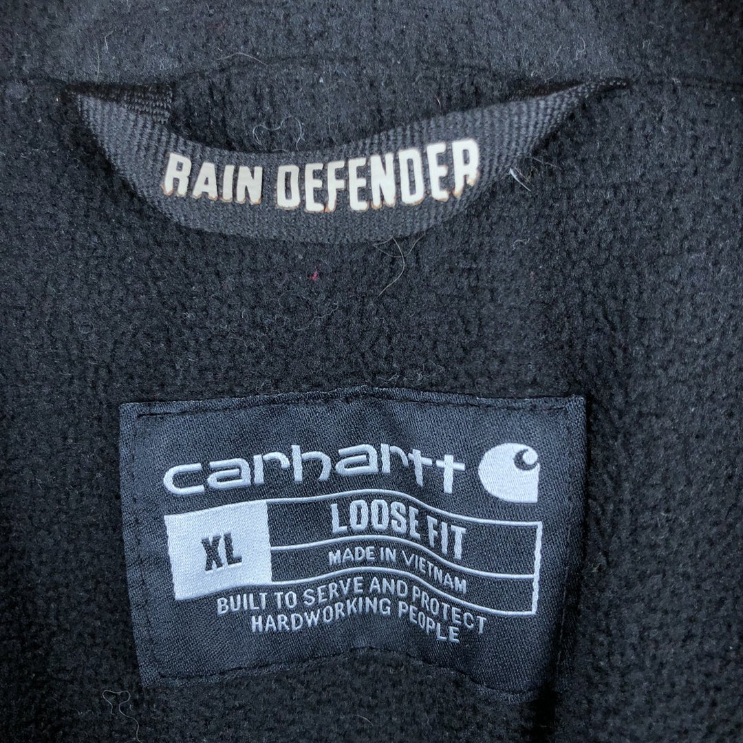 Carhartt Loose Fit Sweat Full Zip Hoodie, Men's XL cotton black type Vintage Second Hand