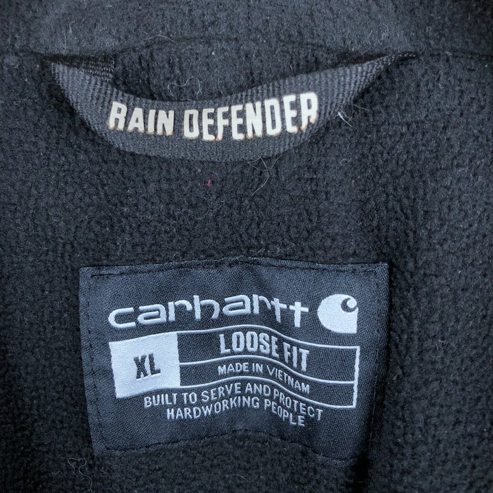 Carhartt Loose Fit Sweat Full Zip Hoodie, Men's XL cotton black type Vintage Second Hand