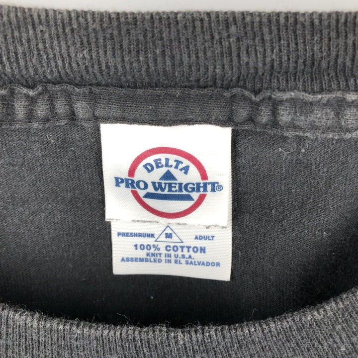 2000'S Delta Popeye character print T-shirt, men's size M cotton black type Vintage Second Hand