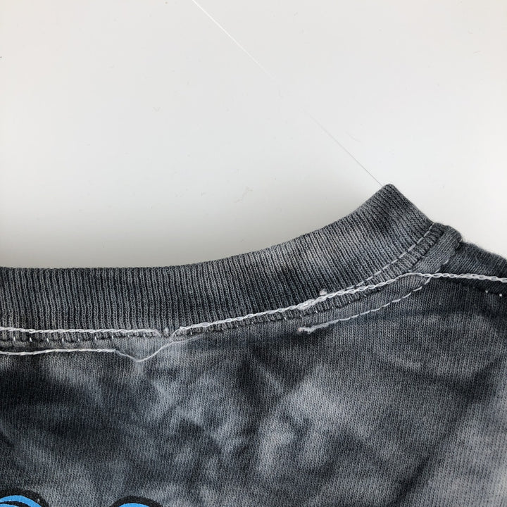 Santa Cruz Tie-Dye Pattern Surf Skate T-Shirt, Women's, Size Medium unclear Charcoal Vintage Second Hand