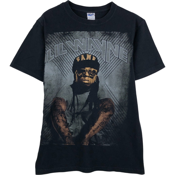 Anvil Lil Wayne Rap T-Shirt (Men's Size S) cotton black type Vintage Second Hand