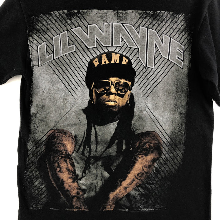 Anvil Lil Wayne Rap T-Shirt (Men's Size S) cotton black type Vintage Second Hand