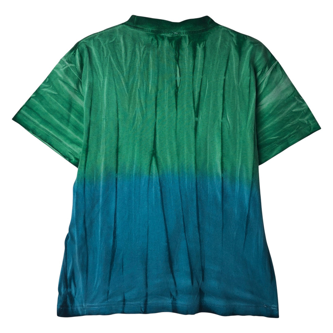 90'S Pokemon Tie-Dye Pattern Anime Character Print T-Shirt, Women's, Size L, Vintage cotton green type Vintage Second Hand