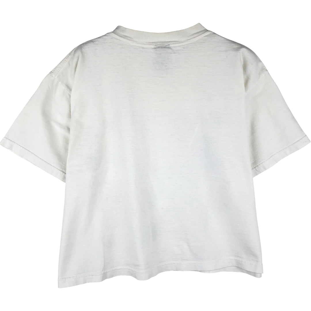 MICKY UNLIMITED Mickey Mouse and Minnie Mouse character print T-shirt, women's, size M, vintage cotton white type Vintage Second Hand