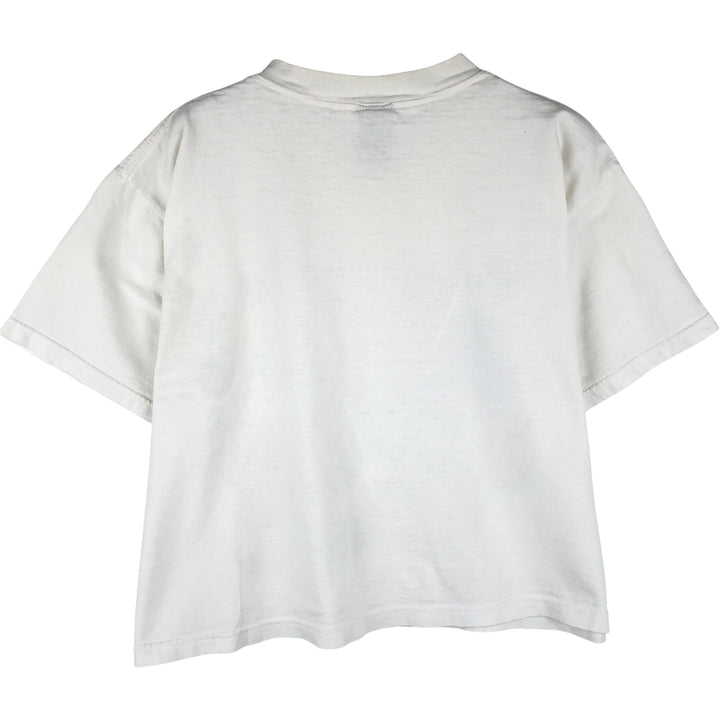 MICKY UNLIMITED Mickey Mouse and Minnie Mouse character print T-shirt, women's, size M, vintage cotton white type Vintage Second Hand