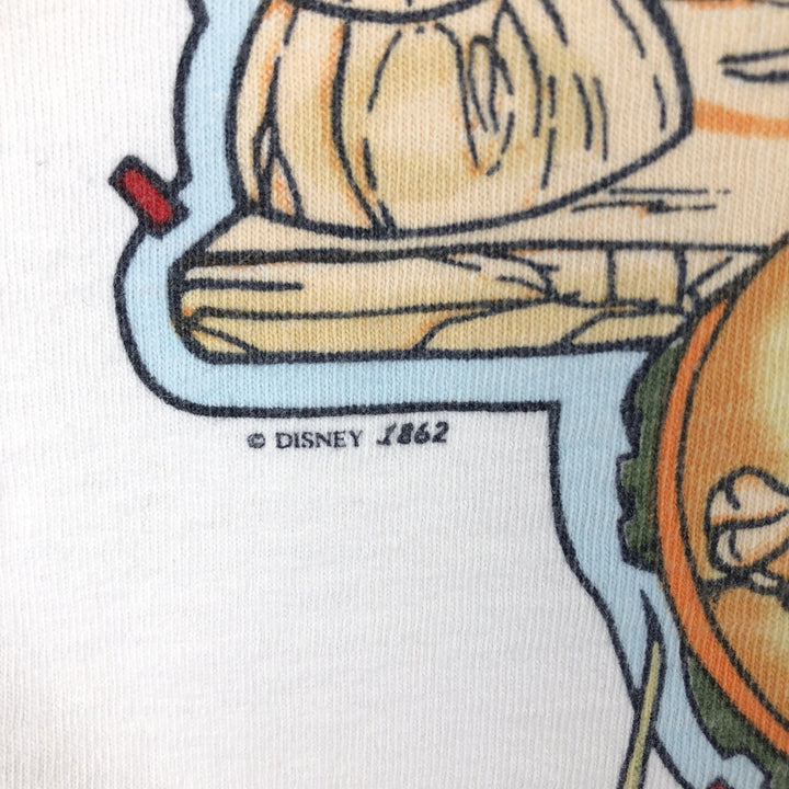 MICKY UNLIMITED Mickey Mouse and Minnie Mouse character print T-shirt, women's, size M, vintage cotton white type Vintage Second Hand