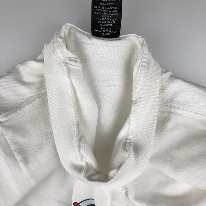 MICKY UNLIMITED Mickey Mouse and Minnie Mouse character print T-shirt, women's, size M, vintage cotton white type Vintage Second Hand