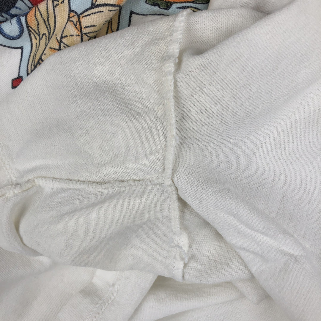 MICKY UNLIMITED Mickey Mouse and Minnie Mouse character print T-shirt, women's, size M, vintage cotton white type Vintage Second Hand