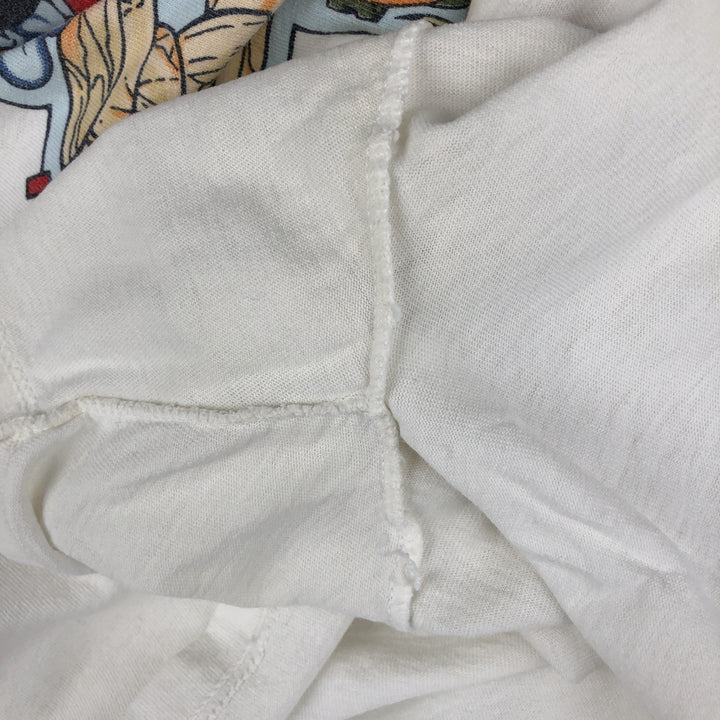 MICKY UNLIMITED Mickey Mouse and Minnie Mouse character print T-shirt, women's, size M, vintage cotton white type Vintage Second Hand