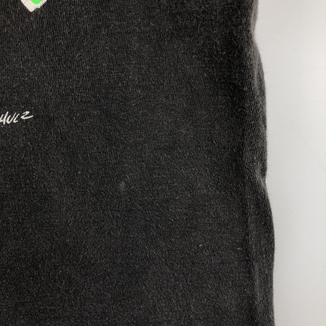 SNOOPY Woodstock character print T-shirt, men's size small, vintage cotton black type Vintage Second Hand