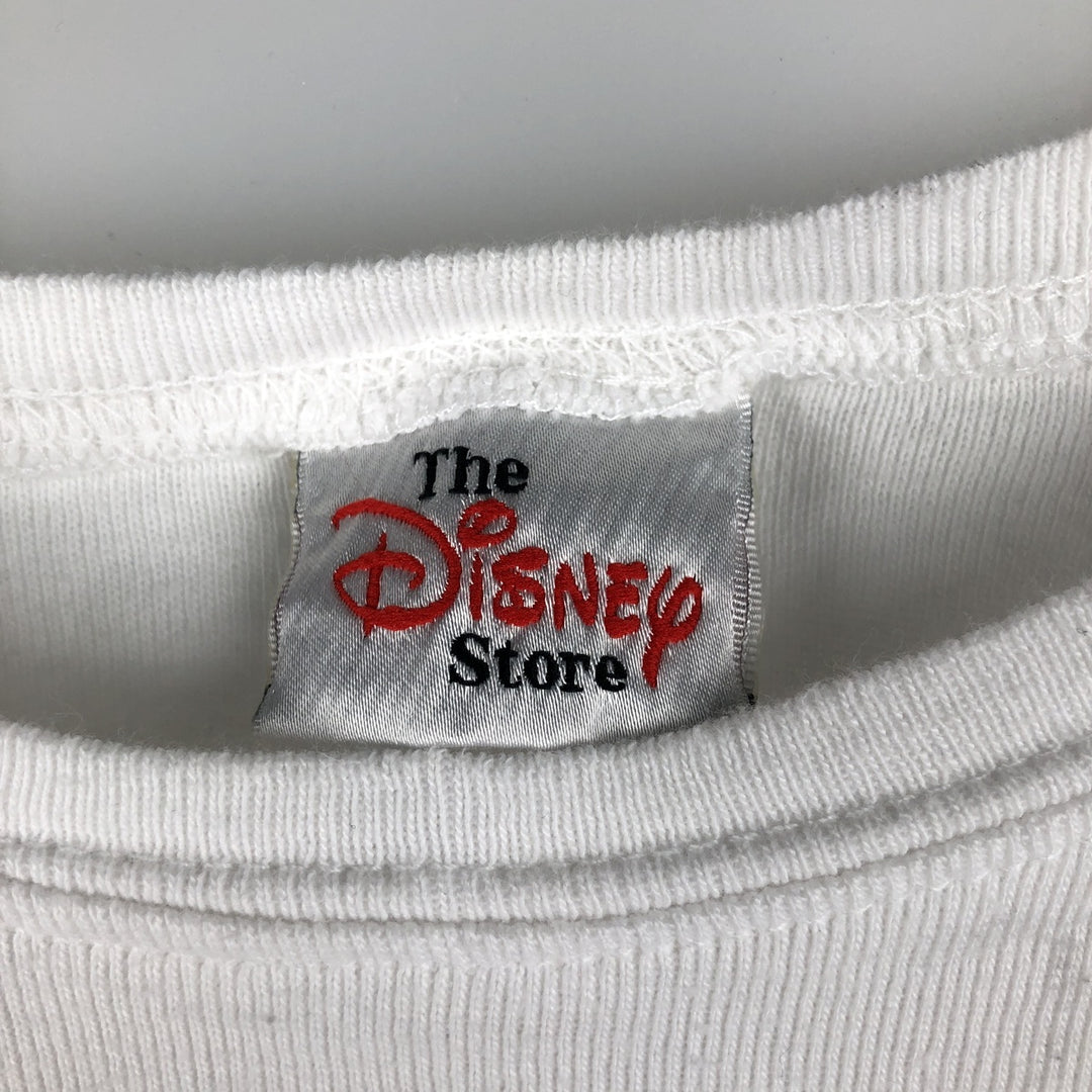 2000'S THE DISNEY STORE TIGGER character print T-shirt, made in USA, women's size L equivalent. cotton white type Vintage Second Hand