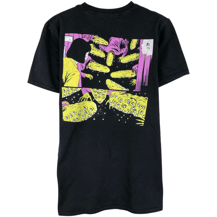 Junji Ito Collection Junji Ito Anime Character Print T-Shirt, Women's Size Small cotton black type Vintage Second Hand