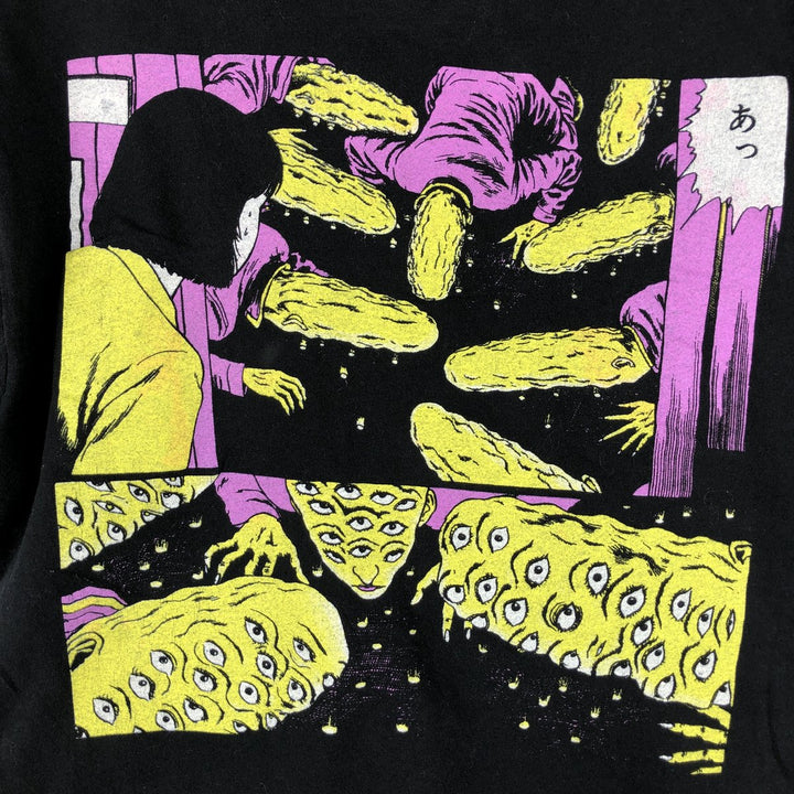 Junji Ito Collection Junji Ito Anime Character Print T-Shirt, Women's Size Small cotton black type Vintage Second Hand