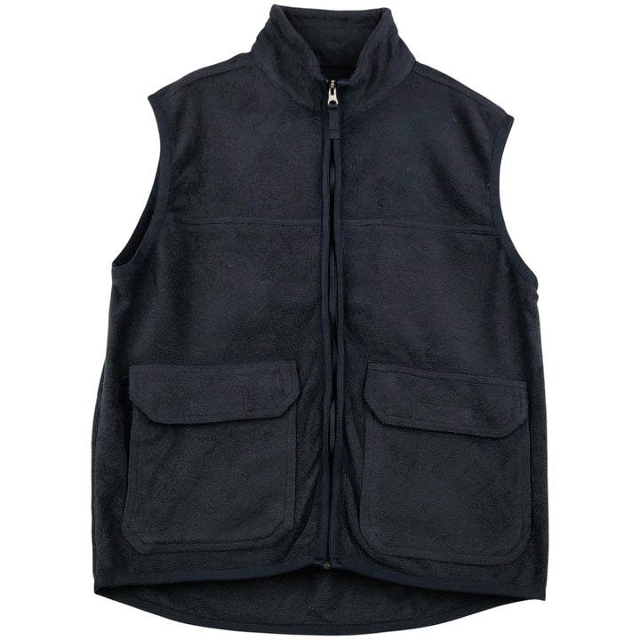 90'S GAP Vintage Fleece Vest, Men's Size Medium polyester black type Vintage Second Hand