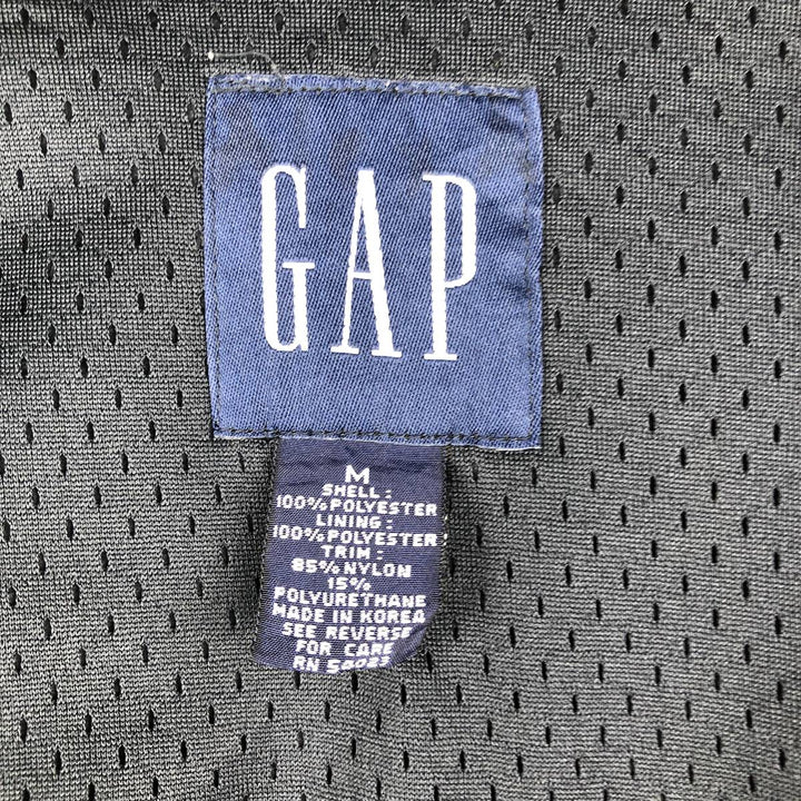 90'S GAP Vintage Fleece Vest, Men's Size Medium polyester black type Vintage Second Hand