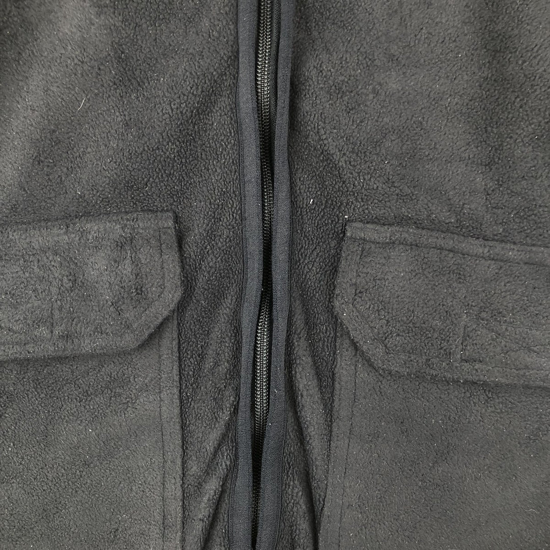 90'S GAP Vintage Fleece Vest, Men's Size Medium polyester black type Vintage Second Hand