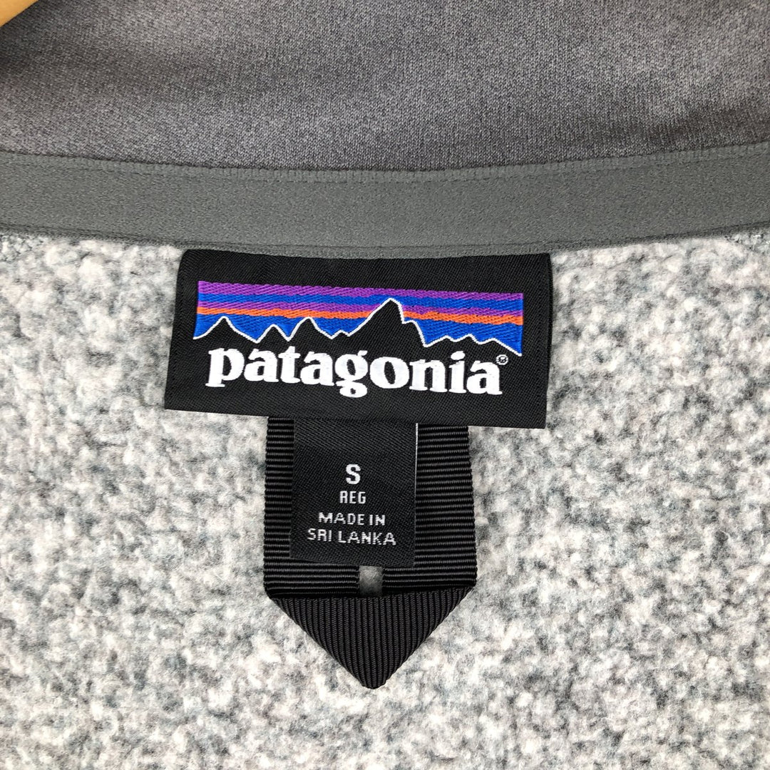 Patagonia Better Sweater Vest 25881FA18 Fleece Vest, Men's Size Small polyester gray type Vintage Second Hand