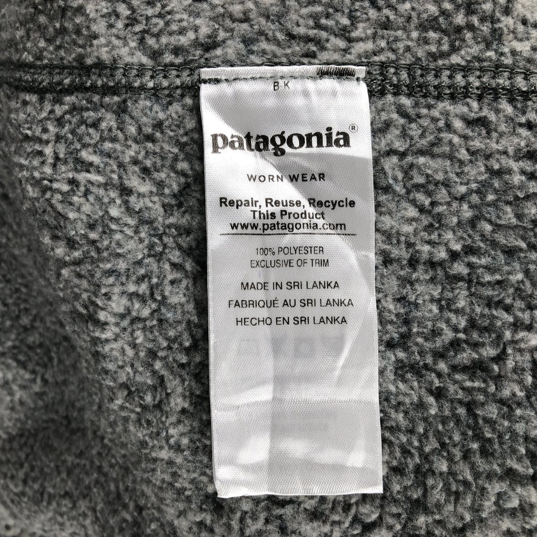 Patagonia Better Sweater Vest 25881FA18 Fleece Vest, Men's Size Small polyester gray type Vintage Second Hand