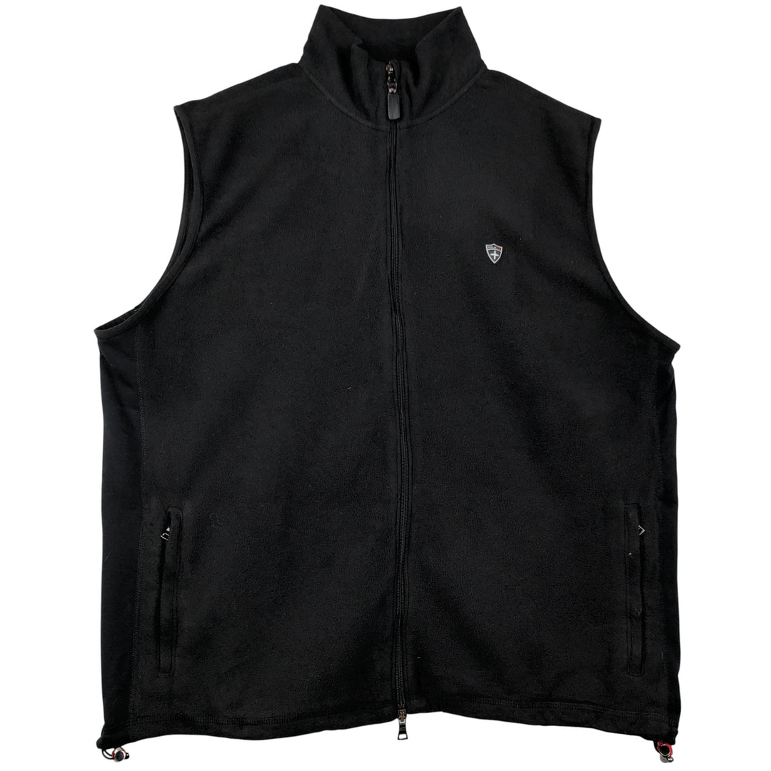 Ralph Lauren POLO by Ralph Lauren fleece vest, men's size XL polyester black type Vintage Second Hand