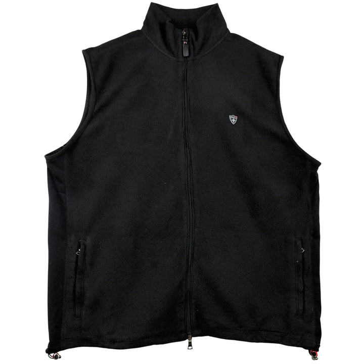 Ralph Lauren POLO by Ralph Lauren fleece vest, men's size XL polyester black type Vintage Second Hand