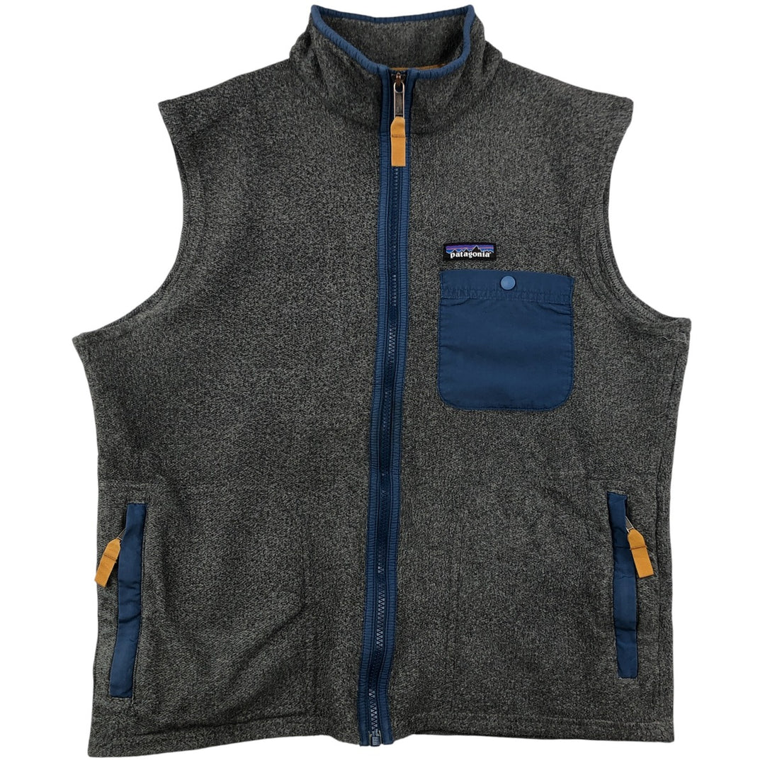 Patagonia Synchilla Fleece Vest (25681FA14), Men's Size Small polyester gray type Vintage Second Hand