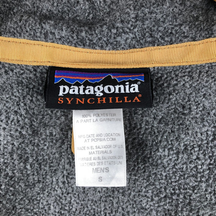 Patagonia Synchilla Fleece Vest (25681FA14), Men's Size Small polyester gray type Vintage Second Hand