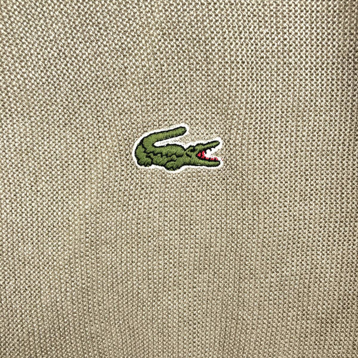 Vintage 1980'S Lacoste Chemise French Lacoste acrylic knit sweater, men's size XL acrylic Beige type Vintage Second Hand