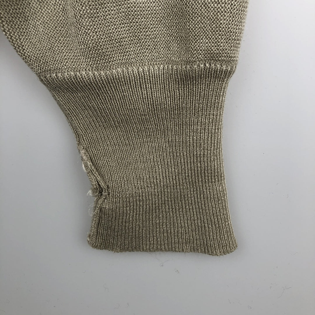 Vintage 1980'S Lacoste Chemise French Lacoste acrylic knit sweater, men's size XL acrylic Beige type Vintage Second Hand