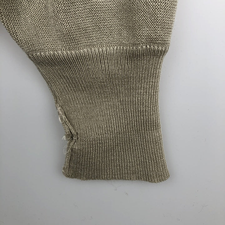 Vintage 1980'S Lacoste Chemise French Lacoste acrylic knit sweater, men's size XL acrylic Beige type Vintage Second Hand
